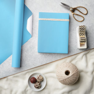 Mooie, eenvoudige baby Blue Satin Cadeaupapier