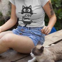 Mooie Eenvoudige Zwarte Kat Liefhebber Op Maat