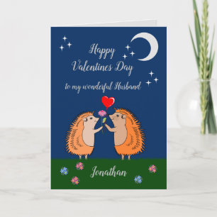 Mooie Egel Valentijnskaart Vouwbare Wenskaart Kaart