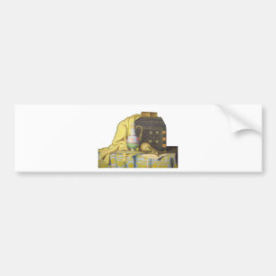 Mooie Egyptische artefacten: geheimen van de farao Bumpersticker