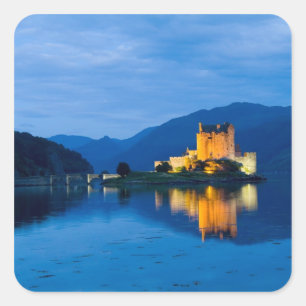 Mooie Eileen Donan Castle in het westen van Dornie Vierkante Sticker