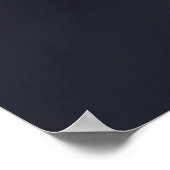 Mooie elegante blauwe vlas-Daisy-bloem Poster (Hoek)