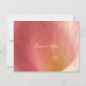 Mooie Elegante Cala Lily bruiloft RSVP (Achterkant)