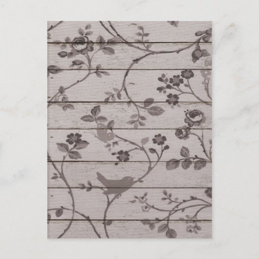 Mooie  elegante florvogels vlinders briefkaart (Voorkant)