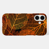Mooie elegante herfstbladeren textuur Case-Mate iPhone case (Achterkant (horizontaal))