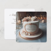 MOOIE ELEGANTE JUBILEA CAKE GROET (Voorkant / Achterkant)