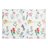 Mooie & Elegante Wildflower Botanical Kussensloop (Achterkant)