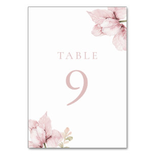 Mooie Elegantie Blush Bloemen Bruiloft Kaart