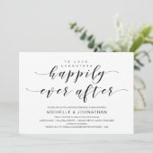 Mooie elegantie, zwart script, repetitiediner kaart (Staand voorkant)