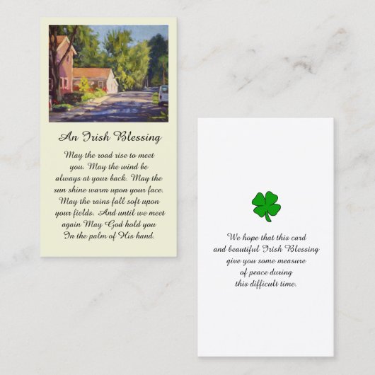 Mooie Elsah gemeenschap straat scène Visitekaartje (Voorkant / Achterkant)