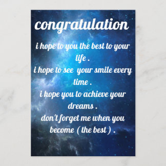 mooie en beste uitnodiging felicicitaties