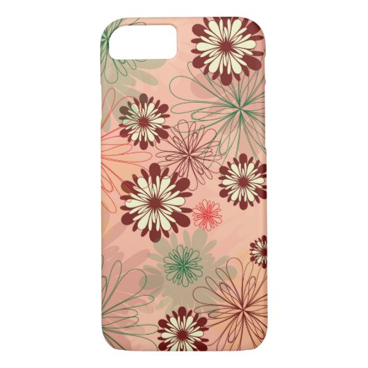 Mooie en chique perzik bloem Case-Mate iPhone case (Achterkant)