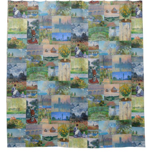 Mooie en Elegant Claude Monet Paintings Douchegordijn (Voorkant)