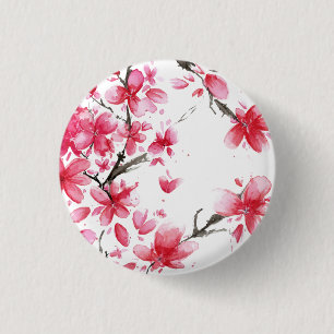 Mooie en elegante Cherry Blossom Pin Button