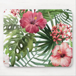 Mooie en elegante tropische Floral   Mousepad Muismat