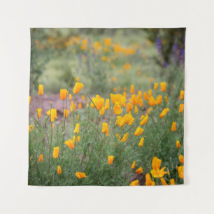 mooie en geurige wilde bloemen die in tucs groeien wandkleed