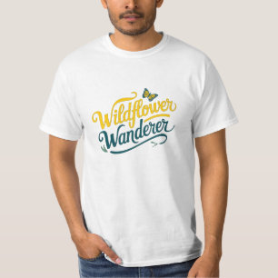 Mooie en grillige Flower Lover graphics T-shirt