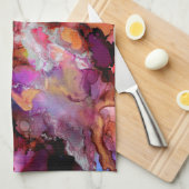 Mooie en kleurrijke Abstracte keukenhanddoek (Quarter Fold)