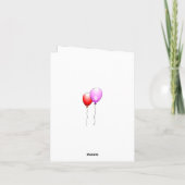 Mooie en kleurrijke ballonnen kaart (Achterkant)