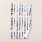 Mooie en kleurrijke bladeren badkamer handdoek set (Handdoek)