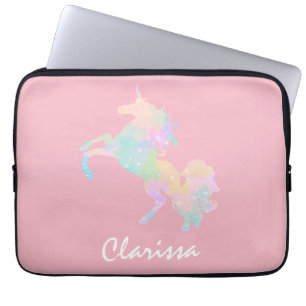 Mooie en kleurrijke eenhoorn laptop sleeve