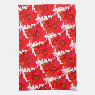 Mooie en kleurrijke keukenhanddoek met blaasjes