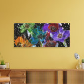 Mooie en kleurrijke Poppies Canvas (Insitu (Woonkamer))