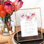 Mooie en kleurrijke uitnodiging tot het huwelijk