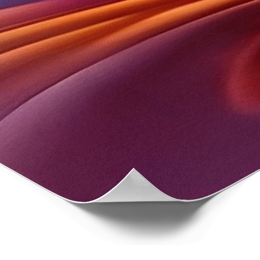 Mooie en kleurrijke Wavy Lines Wall Art Design Poster (Hoek)