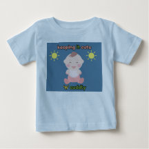 Mooie en knuffelige babyblauwe T-shirt