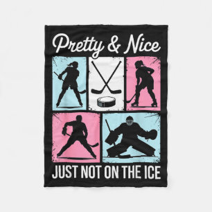 Mooie En Leuk Alleen Niet Op De IJshockey Grafiek Fleece Deken