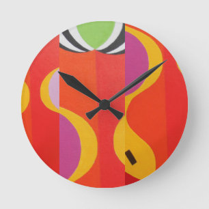 Mooie en levendige kleuren! Ronde klok
