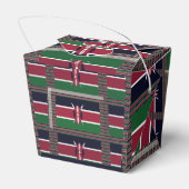 Mooie en liefdevolle zwarte rode beste wensen bedankdoosjes (Achterkant)