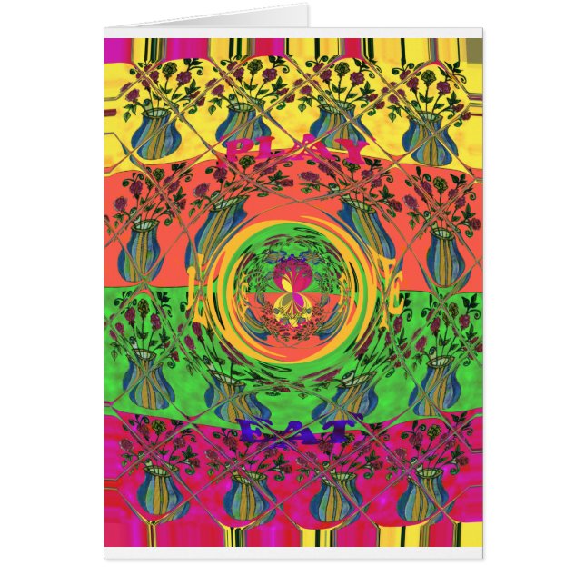 Mooie en mooie design met florale kleur. (Voorkant)