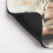 Mooie en schattige kitten slapen waterverf muismat (Hoek)