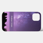 Mooie en Serene Paarse Nachtelijke Sterrenhemel Case-Mate iPhone Case (Achterkant (horizontaal))