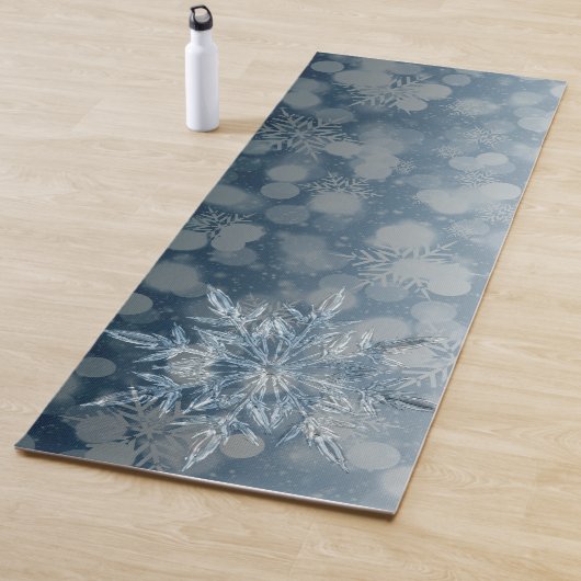 Mooie en unieke Ice Crystal Blue Zen Meditation Yogamat (In situ)
