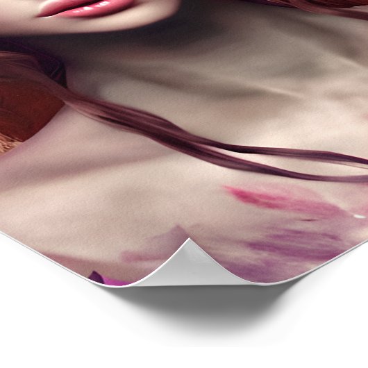 Mooie Enchantress Fantasy AI Art Poster (Hoek)