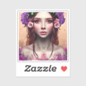 Mooie Enchantress Fantasy AI Art Sticker (Vel)