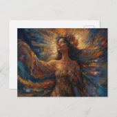 Mooie engel briefkaart (Voorkant / Achterkant)