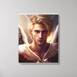 Mooie engel canvas afdruk