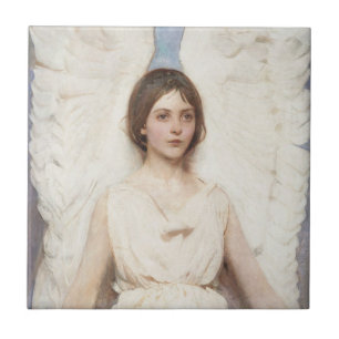 Mooie Engel (door Abbott Handerson Thayer) Tegeltje