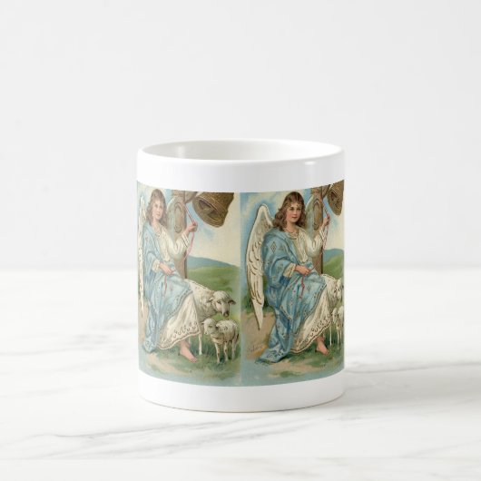 Mooie engel en gouden bel koffiemok (Center)