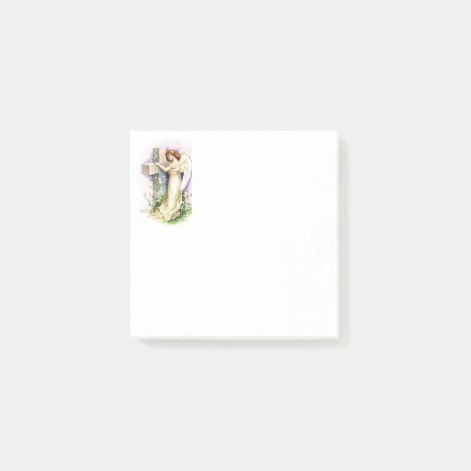 Mooie engel en kruis post-it® notes (Voorkant)