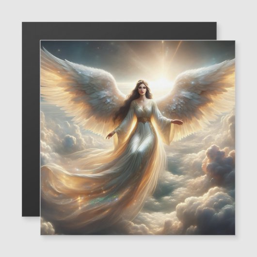 Mooie engel in de wolken (Voorkant / Achterkant)