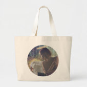 Mooie engel met Fairy Fantasy Art Canvas tas (Voorkant)