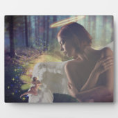 Mooie engel met Fairy Fantasy Art Fotoplaat (Voorkant)