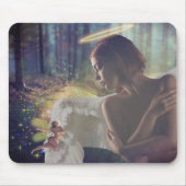 Mooie engel met Fairy Fantasy Art Muismat (Voorkant)