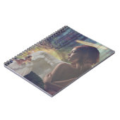 Mooie engel met Fairy Fantasy Art Notitieboek (Linkerzijde)