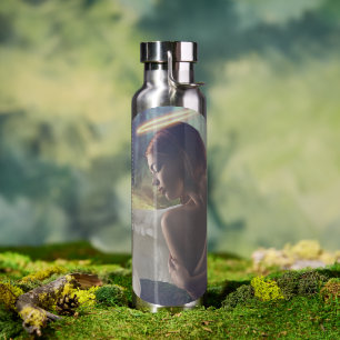 Mooie engel met Fairy Fantasy Art Waterfles